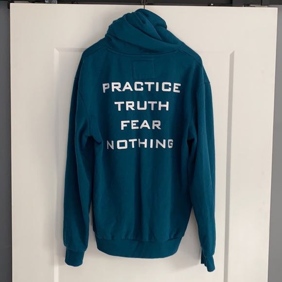 Zoo York | men’s teal hoody | large - Picture 2 of 3